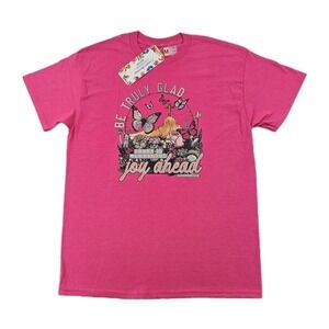 Be Truly Glad Wonderful Joy Spiritual Inspirational M Pink Shirt Christian Peace